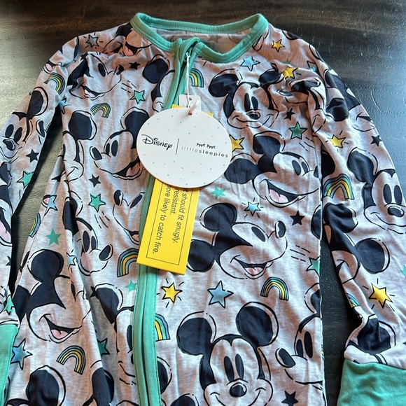 NWT - Little Sleepies 3T Zippie Mickey Mouse Limited Edition - Picture 2 of 2
